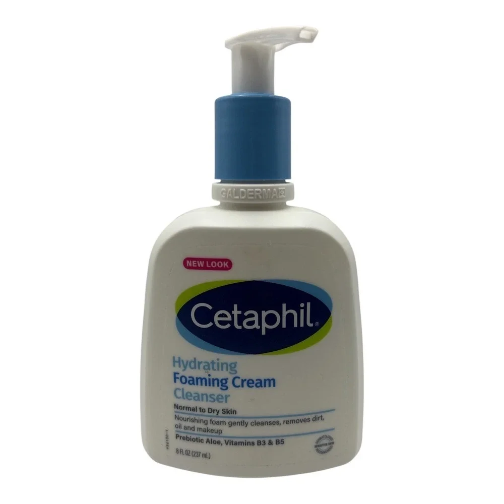 Cetaphil - Hydrating Foaming Cream Cleanser (8 fl oz) - Gentle Daily Face Wash
